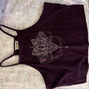 LA hearts crop top